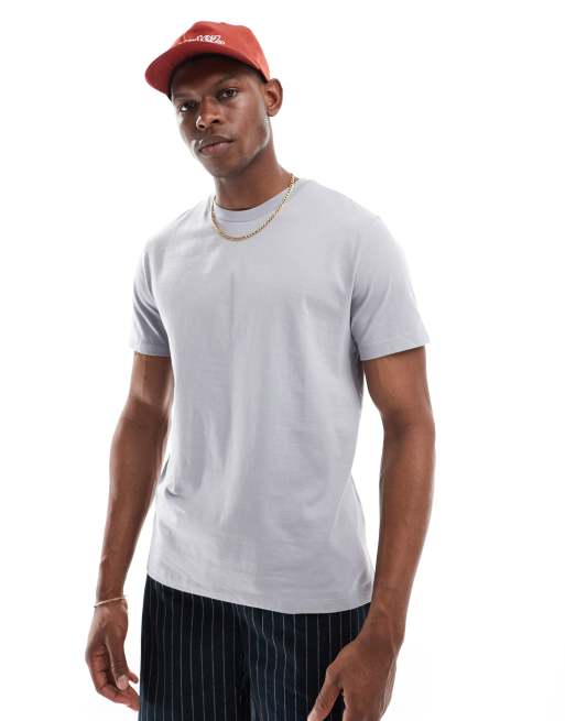 ASOS DESIGN essential crew neck t-shirt in grey