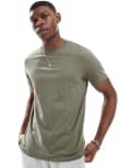 [ASOS DESIGN] ASOS DESIGN essential crew neck t-shirt in khaki-Green XS Dusty olive