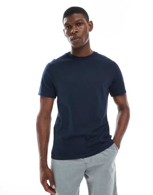 ASOS DESIGN essential crew neck t-shirt in navy   