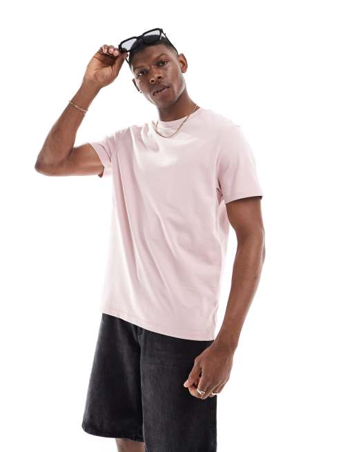 ASOS DESIGN essential crew neck t-shirt in pink