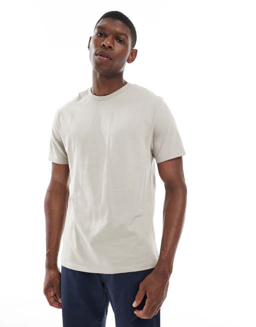 ASOS DESIGN essential crew neck t-shirt in stone   