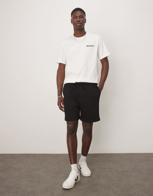 ASOS DESIGN – Essential – Dopasowane czarne szorty średniej długości 