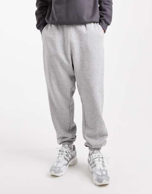 ASOS DESIGN – Essential – Dopasowane joggersy w szarym melanżowym kolorze