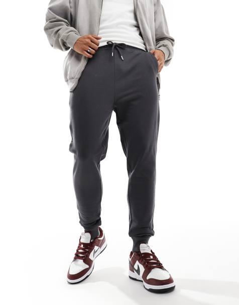 ASOS DESIGN – Essential – Enge Jogginghose in Anthrazit - view 1