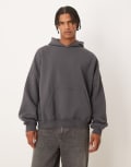 [ASOS DESIGN] ASOS DESIGN essential extreme oversized hoodie in grey S Asphalt