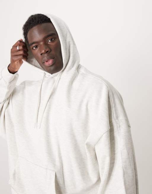 ASOS DESIGN essential extreme oversized hoodie in heather gray