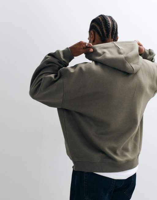ASOS DESIGN essential extreme oversized hoodie in khaki, 5 of 5