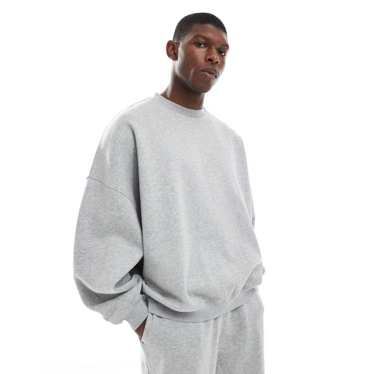 ASOS DESIGN essential extreme oversized sweatshirt in gray