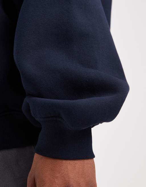ASOS DESIGN essential extreme oversized sweatshirt in navy , 5 of 5
