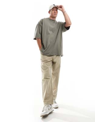 Asos Design Essential Extreme Oversized T-shirt In Gold