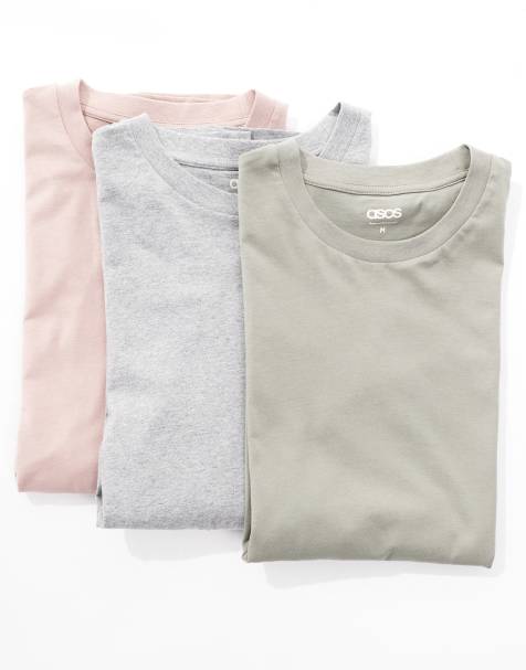 ASOS DESIGN – Essential – Flerfärgade t-shirts i oversize, 3-pack - view 1