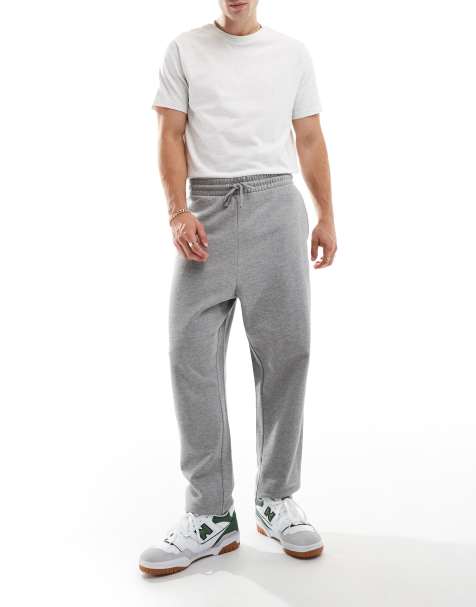 ASOS DESIGN – Essential – Gråmelerade mjukisbyxor i oversize - view 1