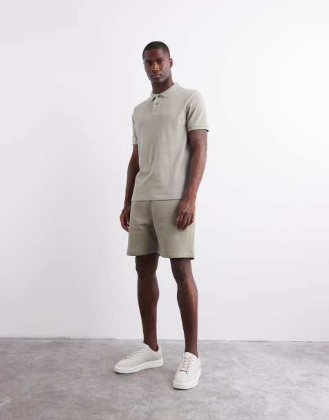 ASOS DESIGN - Essential - Halflange smalle short in licht kaki - view 1