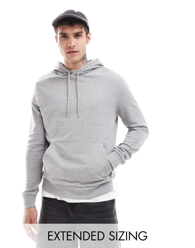 ASOS DESIGN - essential hoodie in grey marl