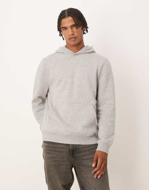 ASOS DESIGN essential hoodie in grey marl