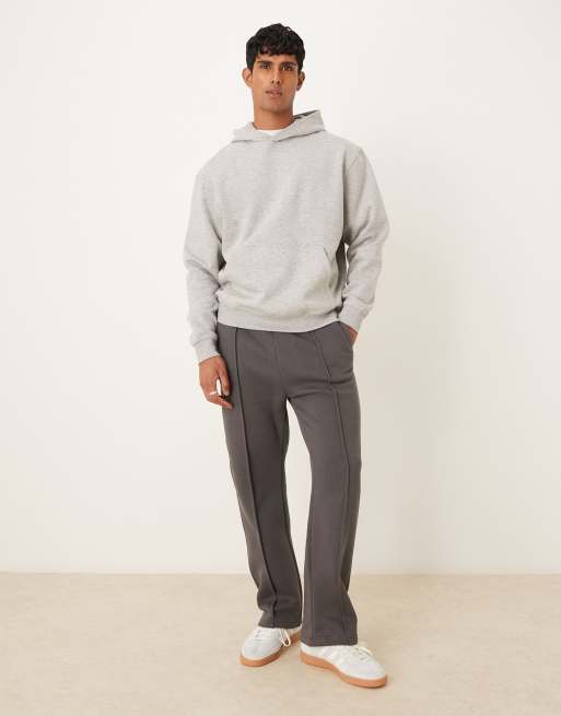 ASOS DESIGN essential hoodie in grey marl