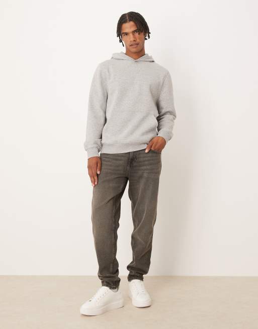 ASOS DESIGN essential hoodie in heather gray , 2 of 5