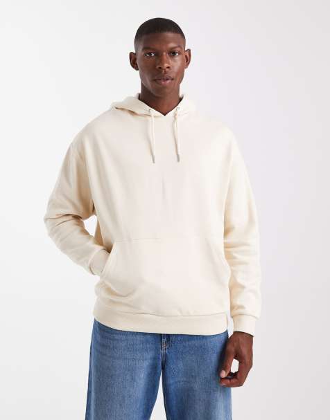 ASOS DESIGN essential hoodie in off white - view 1