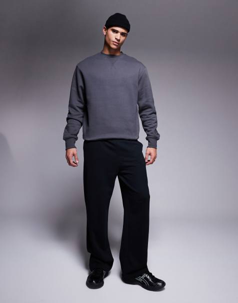 ASOS DESIGN - Essential - Joggers a fondo ampio neri - view 1