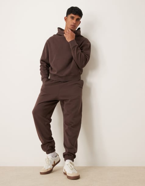 ASOS DESIGN - Essential - Joggers oversize marroni - view 1
