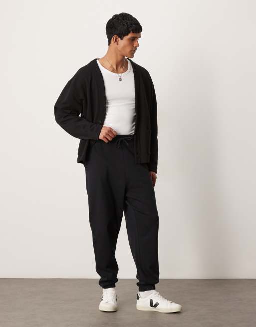 ASOS DESIGN - Essential - Joggers oversize neri