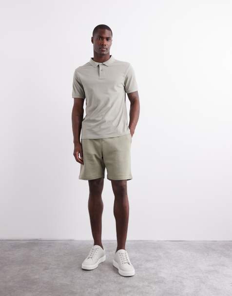 ASOS DESIGN – Essential – Koszulka polo z piki w kolorze khaki - view 1