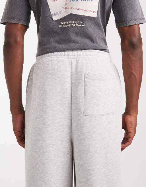 ASOS DESIGN essential loose sweatpants in gray heather