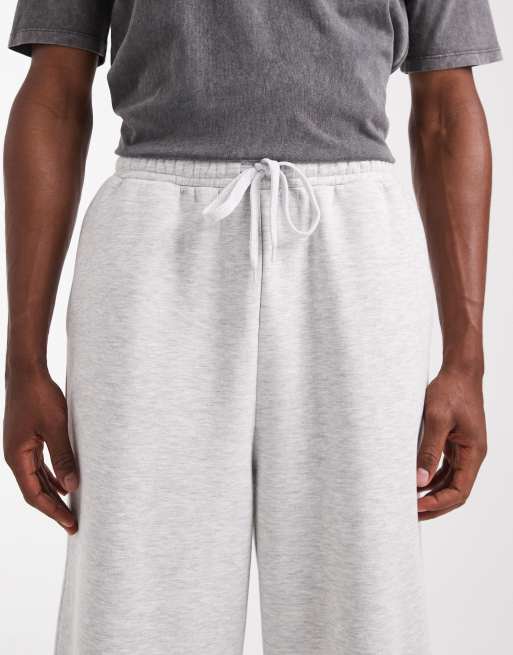 ASOS DESIGN essential loose sweatpants in gray heather, 4 of 5