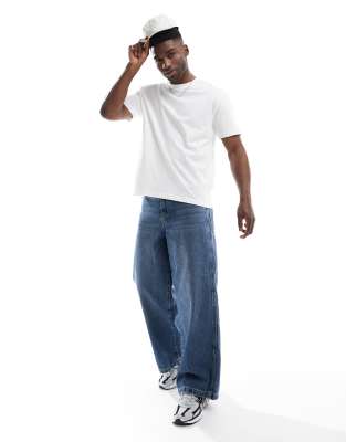 ASOS DESIGN - Essential - Lot de 2 t-shirts décontractés - Blanc 