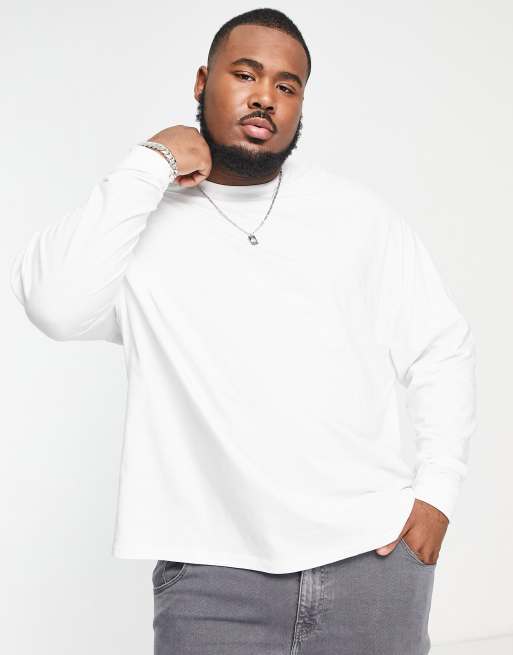 ASOS DESIGN - Essential - Maglietta oversize a maniche lunghe bianca, 2 di 4