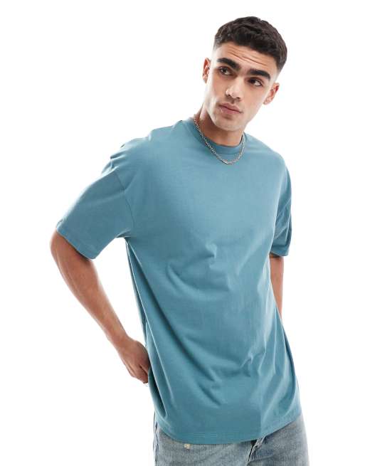 ASOS DESIGN – Essential – Mellangrön t-shirt i oversize