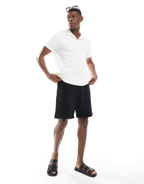ASOS DESIGN – Essential – Mittellange Oversize-Shorts in Schwarz - view 1