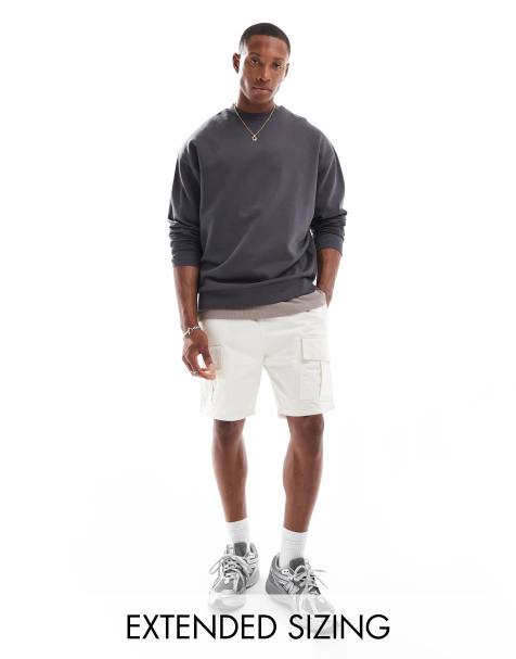 ASOS DESIGN – Essential – Mörkgrå sweatshirt i oversize - view 1
