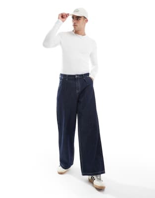 Asos Design Essential Muscle Fit Long Sleeve T-shirt In White
