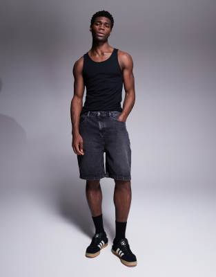 ASOS DESIGN muscle fit tank in black