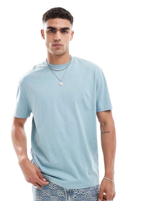 ASOS DESIGN – Essential – Niebieski, luźny T-shirt