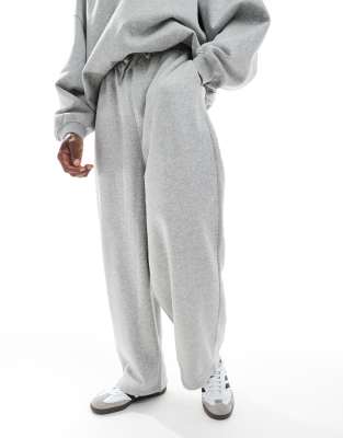 Asos Design Essential Oversized Balloon Sweatpants In Gray