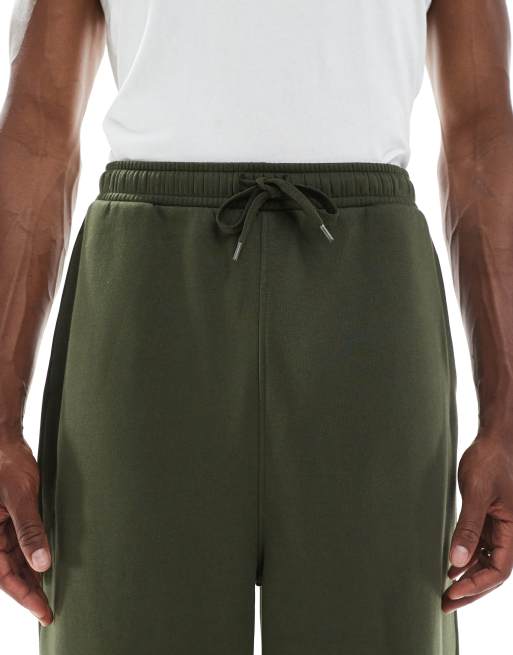 ASOS DESIGN essential oversized balloon sweatpants in khaki