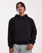 ASOS DESIGN faux leather Harrington jacket in black