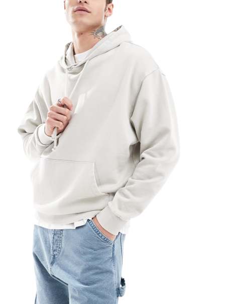 Asos mens grey hoodie hotsell