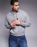 [ASOS DESIGN] ASOS DESIGN essential oversized hoodie in grey marl S Grey marle