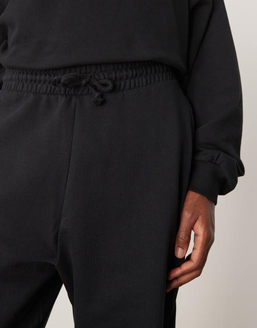 ASOS DESIGN essential oversized sweatpants in black