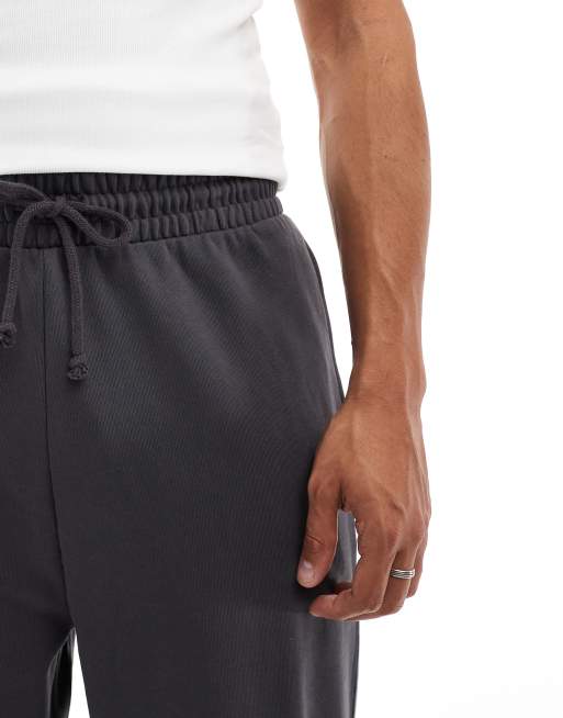 ASOS DESIGN essential oversized joggers in charcoal, 4 of 5