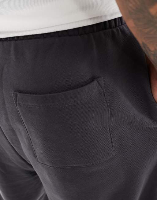 ASOS DESIGN essential oversized joggers in charcoal, 5 of 5
