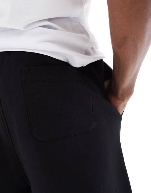 ASOS DESIGN essential oversized shorts in black , 3 of 5
