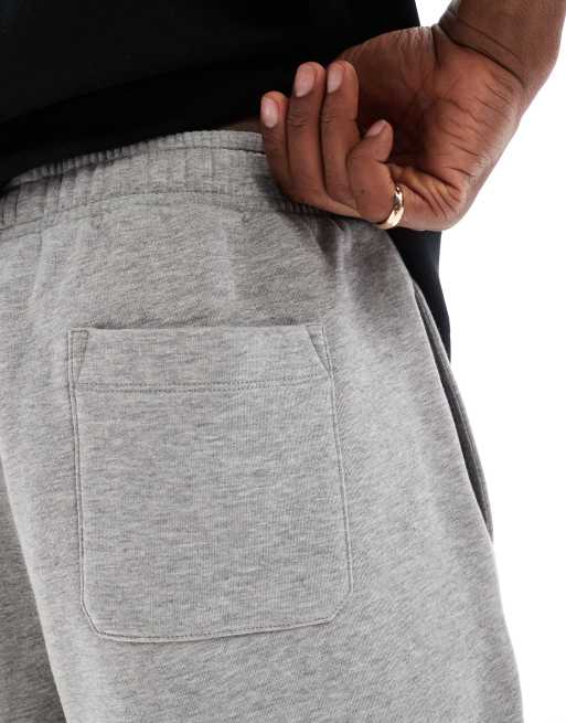 ASOS DESIGN essential oversized shorts in grey marl 