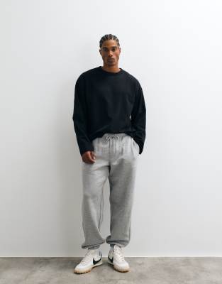Asos Design Essential Oversized Sweatpants In Gray