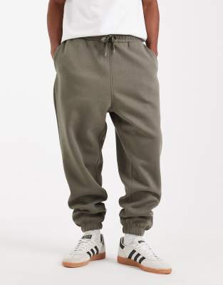 Asos Design Essential Oversized Sweatpants In Green