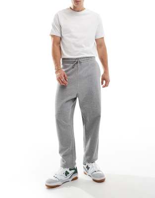 essential oversized sweatpants in heather gray