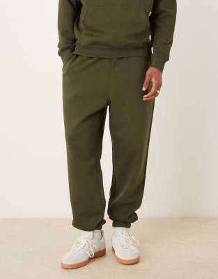 Asos Design Essential Oversized Sweatpants In Green